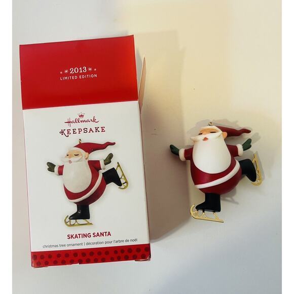 Hallmark Keepsake Ornament Skating Santa Limited Edition (2013) - Picture 3 of 5